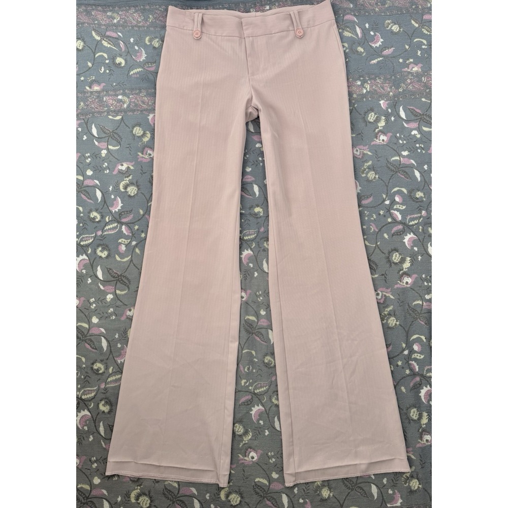 Hailee Vintage Y2K Low Rise Office Siren Dress Pant M Pink Preppy Stretch Career